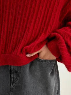 Truien|Bellerose Dukas Cropped Trui Ecarlate