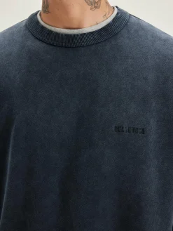 Bekijk Alles|Sweatshirts|Bellerose Fabien Ronde Hals Sweatshirt Black blue