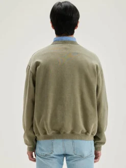 Bekijk Alles|Sweatshirts|Bellerose Fabien Ronde Hals Sweatshirt Military