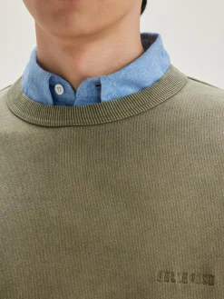 Bekijk Alles|Sweatshirts|Bellerose Fabien Ronde Hals Sweatshirt Military