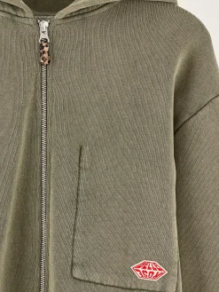 Sweatshirts|Bellerose Farino Hoodie Met Ritssluiting Moss