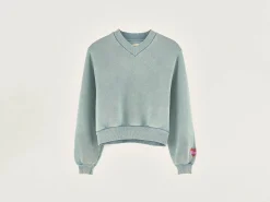 Sweatshirts|Bellerose Febie V-hals Sweatshirt Hydro