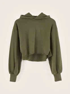 Sweatshirts|Bellerose Felico Cropped Hoodie Moss