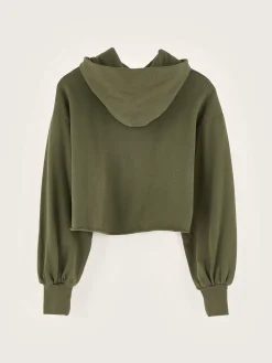 Sweatshirts|Bellerose Felico Cropped Hoodie Moss