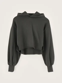 Sweatshirts|Bellerose Felico Cropped Hoodie Black sand