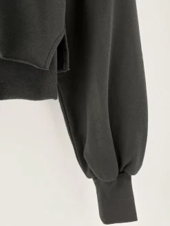 Sweatshirts|Bellerose Felico Cropped Hoodie Black sand