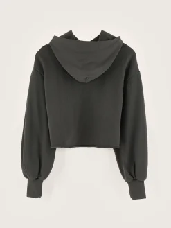 Sweatshirts|Bellerose Felico Cropped Hoodie Black sand