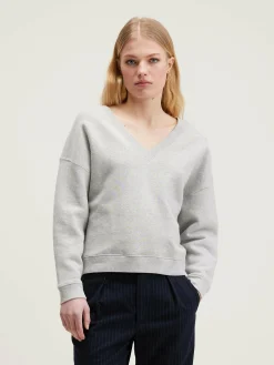 Sweatshirts|Bellerose Fellow V-hals Sweatshirt Heather grey