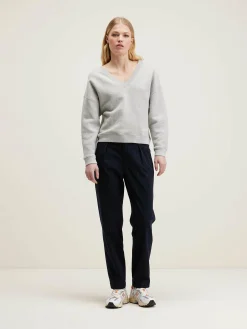 Sweatshirts|Bellerose Fellow V-hals Sweatshirt Heather grey