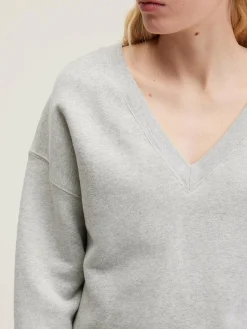 Sweatshirts|Bellerose Fellow V-hals Sweatshirt Heather grey