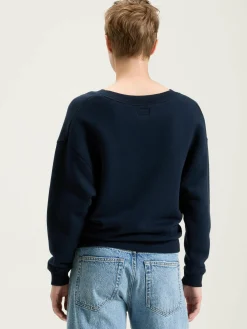 Sweatshirts|Bellerose Fellow V-hals Sweatshirt Navy