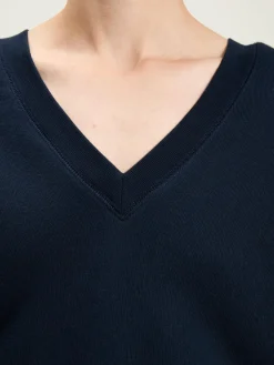 Sweatshirts|Bellerose Fellow V-hals Sweatshirt Navy