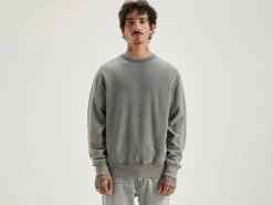 Bekijk Alles|Sweatshirts|Bellerose Flake Ronde Hals Sweatshirt Deep grey