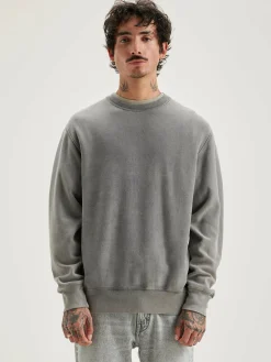 Bekijk Alles|Sweatshirts|Bellerose Flake Ronde Hals Sweatshirt Deep grey