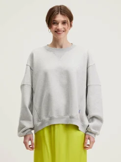 Sweatshirts|Bellerose Flips Ronde Hals Sweatshirt Heather grey