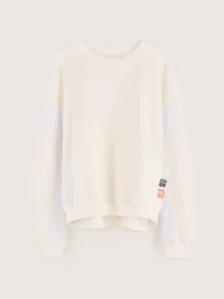 Sweatshirts|Bellerose Flips Ronde Hals Sweatshirt Vintage white