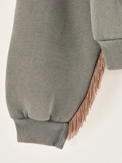 Sweatshirts|Bellerose Flores Comfortabel Sweatshirt Black sand