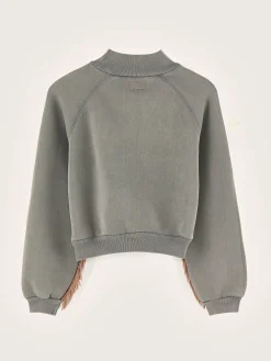 Sweatshirts|Bellerose Flores Comfortabel Sweatshirt Black sand