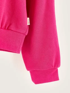 Sweatshirts|Bellerose Floris Ronde Hals Sweatshirt Fushia