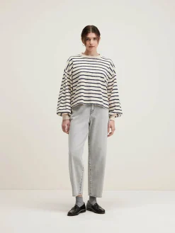 T-Shirts|Bellerose Franco Pofmouwen T-shirt Antique white