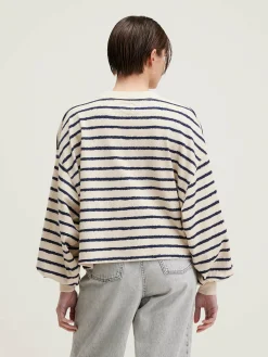 T-Shirts|Bellerose Franco Pofmouwen T-shirt Antique white