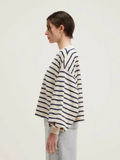 T-Shirts|Bellerose Franco Pofmouwen T-shirt Antique white