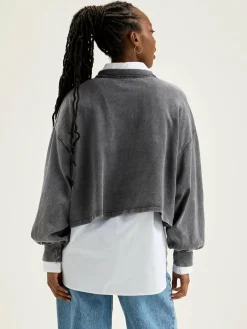 T-Shirts|Bellerose Franco Pofmouwen T-shirt Black beauty