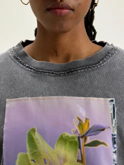 T-Shirts|Bellerose Franco Pofmouwen T-shirt Black beauty