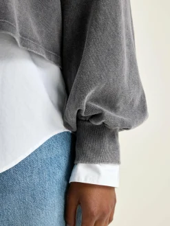 T-Shirts|Bellerose Franco Pofmouwen T-shirt Black beauty