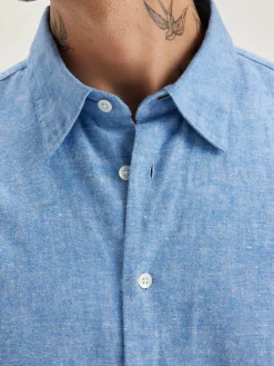 Bekijk Alles|Hemden|Bellerose Franklin Popeline Hemd Blue