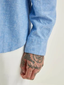 Bekijk Alles|Hemden|Bellerose Franklin Popeline Hemd Blue