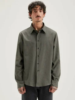 Bekijk Alles|Hemden|Bellerose Franklin Popeline Hemd Acier