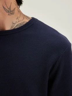 Bekijk Alles|T-Shirt & Polos|Bellerose Fresh Lange Mouwen T-shirt Navy