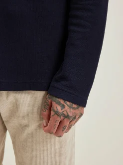 Bekijk Alles|T-Shirt & Polos|Bellerose Fresh Lange Mouwen T-shirt Navy