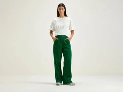 Broeken|Bellerose Gabor Rechte Wijde Broek Chlorophile