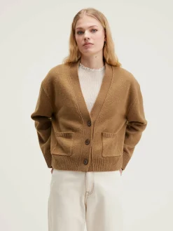 Bekijk Alles|Truien|Bellerose Gaddin Boxy Cardigan Tan