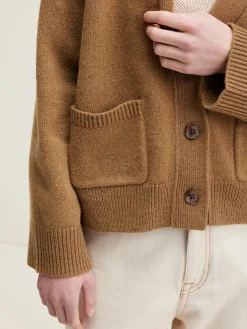 Bekijk Alles|Truien|Bellerose Gaddin Boxy Cardigan Tan