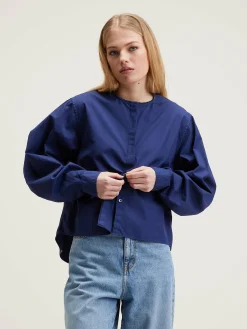 Bekijk Alles|Blouses & Hemden|Bellerose Galaxy Popeline Hemd Naval