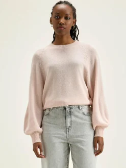 Bekijk Alles|Truien|Bellerose Ganto Ronde Hals Trui Light rose