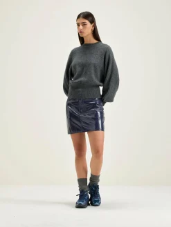 Truien|Bellerose Ganto Ronde Hals Trui Mid grey