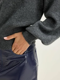 Truien|Bellerose Ganto Ronde Hals Trui Mid grey