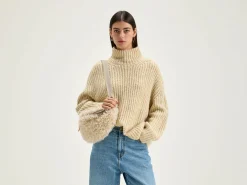 Truien|Bellerose Gap Trechterhals Trui Oatmeal