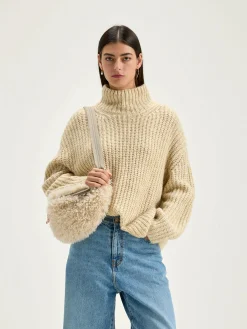 Truien|Bellerose Gap Trechterhals Trui Oatmeal