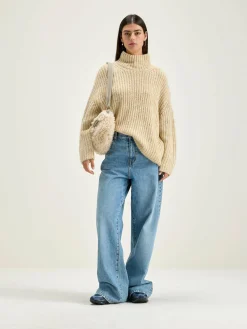 Truien|Bellerose Gap Trechterhals Trui Oatmeal