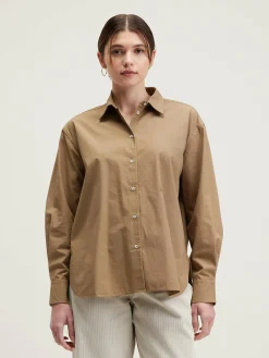 Blouses & Hemden|Bellerose Gastoo Popeline Hemd Tan