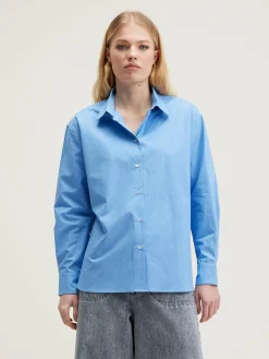 Blouses & Hemden|Bellerose Gastoo Popeline Hemd Azurine