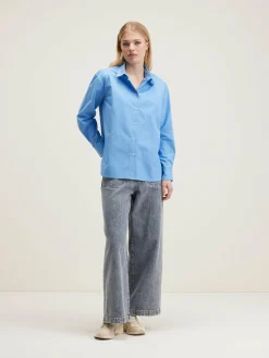 Blouses & Hemden|Bellerose Gastoo Popeline Hemd Azurine