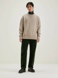 Bekijk Alles|Truien|Bellerose Gatem Ronde Hals Trui Oatmeal