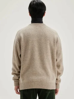 Bekijk Alles|Truien|Bellerose Gatem Ronde Hals Trui Oatmeal