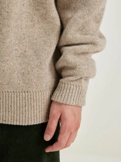 Bekijk Alles|Truien|Bellerose Gatem Ronde Hals Trui Oatmeal